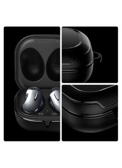 Y&D Compatible with Samsung Galaxy Buds Live Case Cover Led Visible Shockproof Full Protective Protector for Bud Pro Earbuds Headphone Accessories Black  - Image 2
