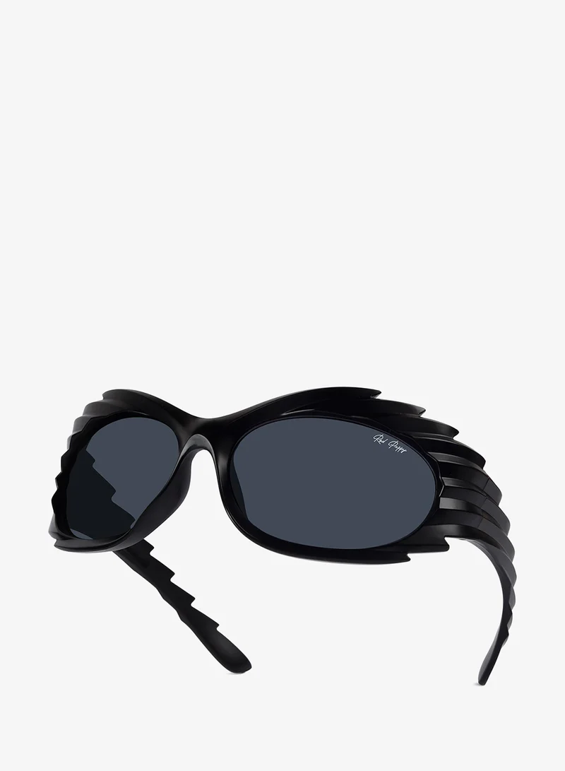 Woggles  Red Pappy Glisune Black Rectangle Sunglasses for Men | Best Price UAE