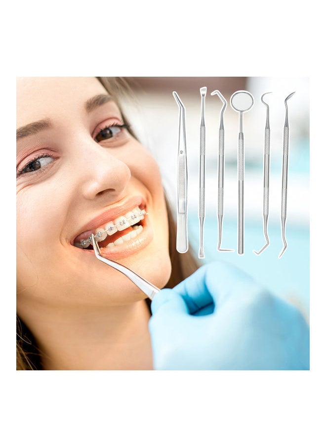 NIBEMINENT 6-Piece Stainless Steel Dental Tool Set  - Image 4
