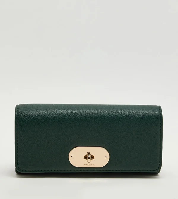 آن كلاين Anne Klein Twist Lock Flap Wallet