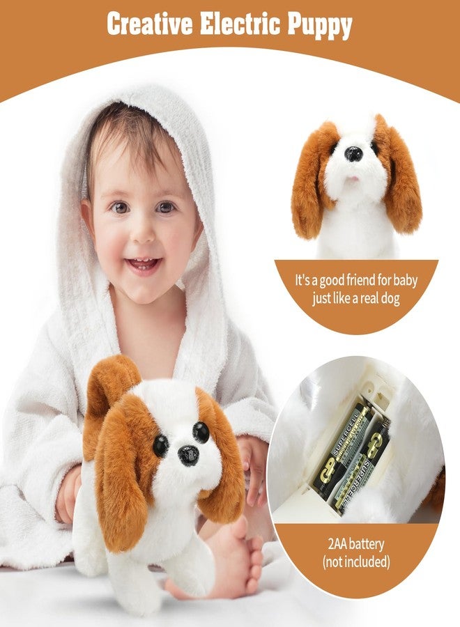 KSABVAIA Plush Saint Bernard Toy Puppy Electronic Interactive Dog - Walking, Barking, Tail Wagging, Stretching Companion Animal for Kids Toddlers - Image 3