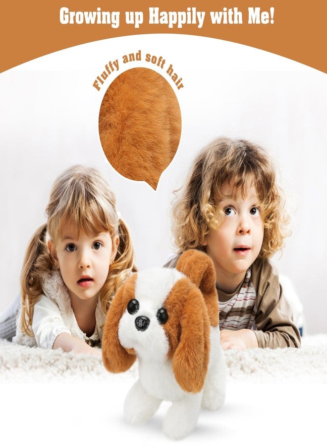 KSABVAIA Plush Saint Bernard Toy Puppy Electronic Interactive Dog - Walking, Barking, Tail Wagging, Stretching Companion Animal for Kids Toddlers - Image 5