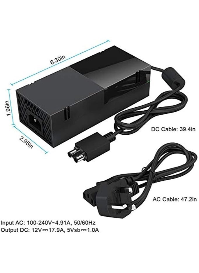 جنرال محول كهربائي Xbox One Power Brick، محول للطاقة الجديد والمكاني لجهاز Xbox One، حزمة أدوات شحن عالية الجودة مع كابل لجهاز Xbox One، محول تيار متردد ذو جهد 100-240 فولت.  - Image 5