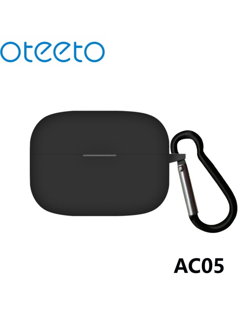 Oteeto Oteeto AC05 Full Protection Silicone Earpod Case Designed For Aipods Pro and Airpods Pro 2 Black  - Image 1