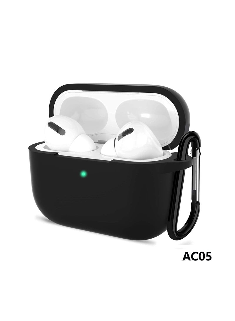 Lacoz AC05 Full Protection Silicone Earpod Case Designed For Aipods Pro and Airpods Pro 2 Black - Image 3