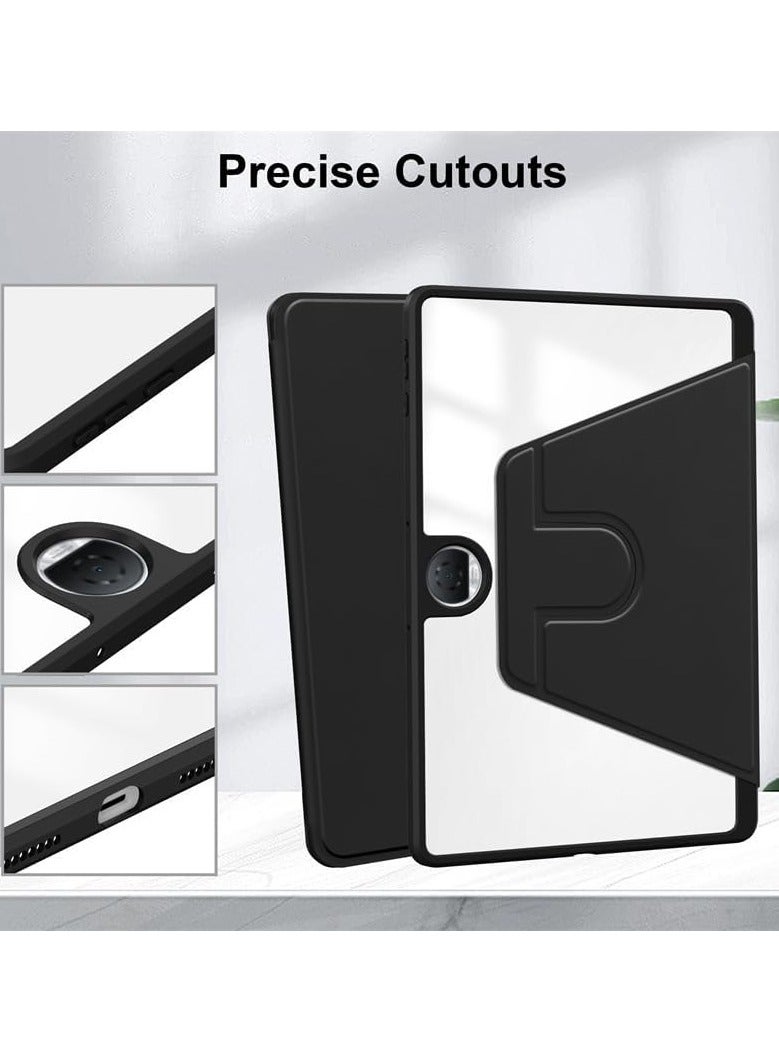 عام حافظة متوافقة مع لوحة الشرف 9 12.1 بوصة مع حامل قلم ، حامل دوار 360 درجة فوليو فليب غطاء لوحي ذكي السيارات النوم / ويك حافظة لوحي - Image 4