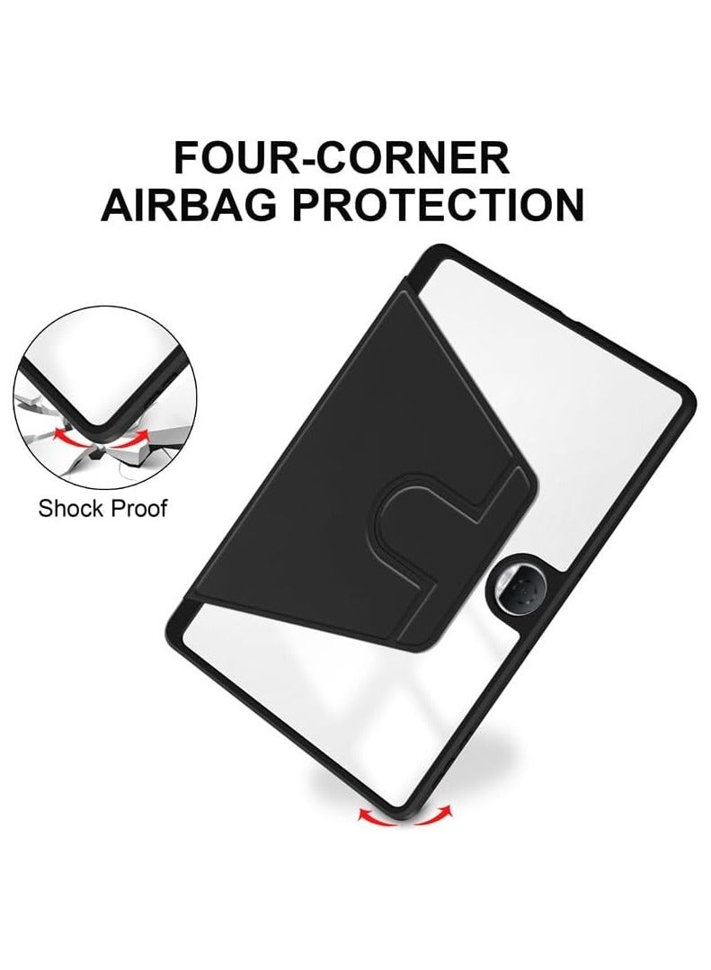 عام حافظة متوافقة مع لوحة الشرف 9 12.1 بوصة مع حامل قلم ، حامل دوار 360 درجة فوليو فليب غطاء لوحي ذكي السيارات النوم / ويك حافظة لوحي - Image 5