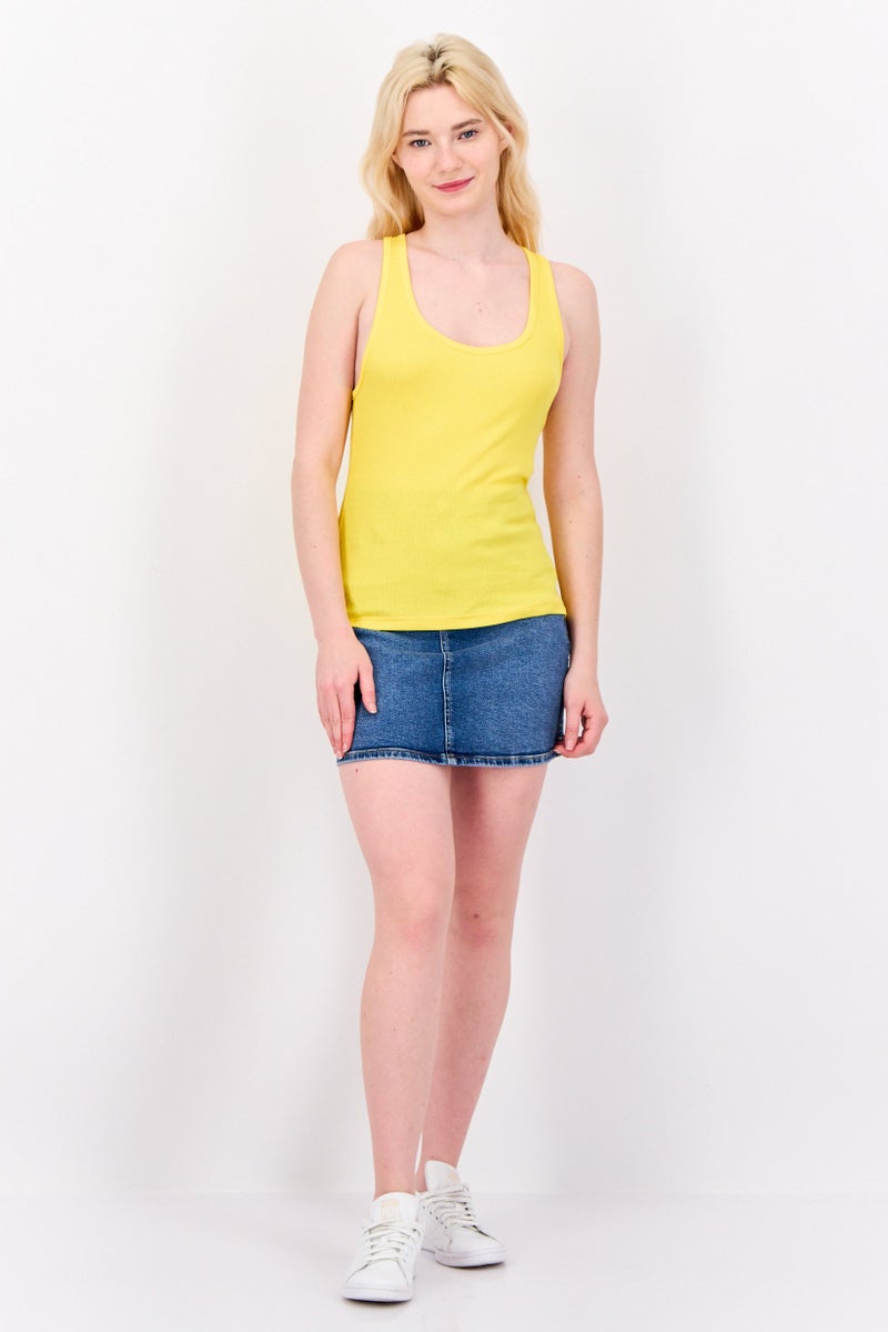 ESPRIT Women Washed Denim Mini Skirt, Blue - Image 4