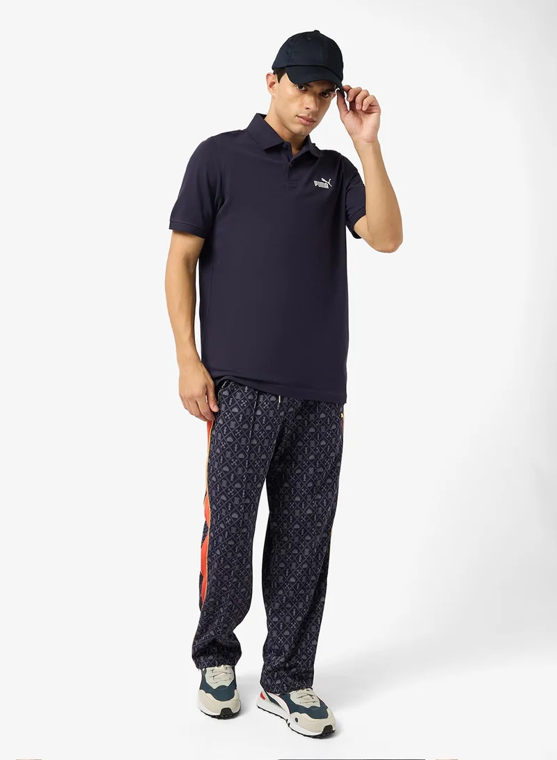 PUMA new navy Essential Logo Pique Polo for Men | Best Price UAE