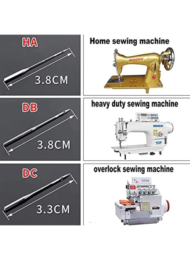 Luckam 10Pcs Sewing Machine Needles Heavy Duty for Thick Fabric Universal Regular for Singer for Brother for Janome for Serger Sewing Machine (HA 80/12) - Image 2
