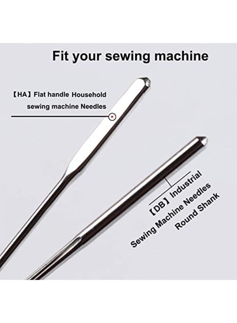 Luckam 10Pcs Sewing Machine Needles Heavy Duty for Thick Fabric Universal Regular for Singer for Brother for Janome for Serger Sewing Machine (HA 80/12) - Image 4