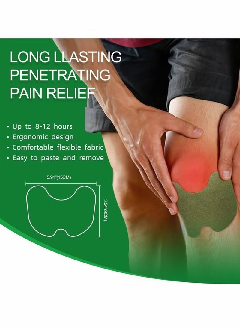 MQ 24 PCS Knee Patches,Pain Relief Patches,Warming Herbal Patches for Knee Patch, Natural Extract Sticker for Knee,Hand, Back, Neck, Shoulder,Chinese Herbal Natural Knee Joint Pain Relief Patch Knee Pain Treatment Plaster and Pads for Knee - Image 2