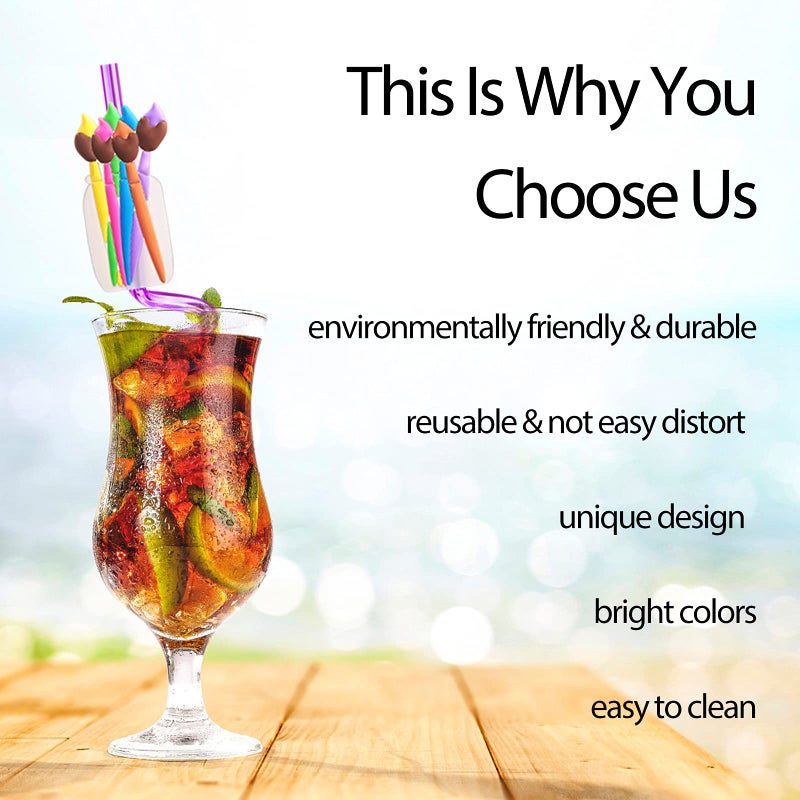 25 Reusable Art Painting Straws for Sip and Paint Brushes Birthday Party Supplies Decorations Favors Welcome Back to School Party Supplies Gift with 2 Cleaning Brushes