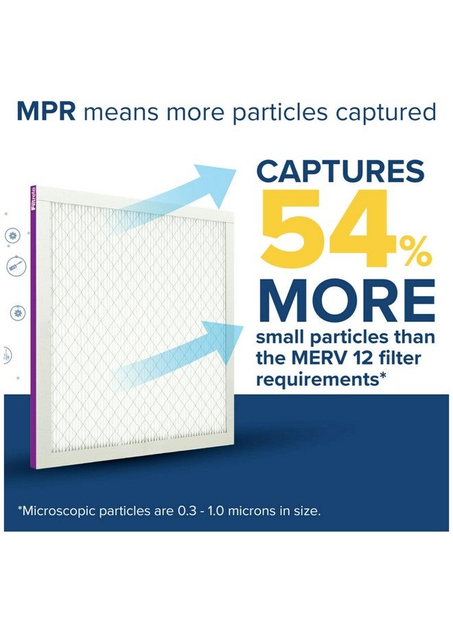 FILTRETE Filtrete 14x20x1 AC Furnace Air Filter, MERV 12, MPR 1500, CERTIFIED Asthma & Allergy Friendly, 3-Month Pleated 1-Inch Electrostatic Air Cleaning Filter, 4-Pack (Actual Size 13.81x19.81x0.78 in)  - Image 4