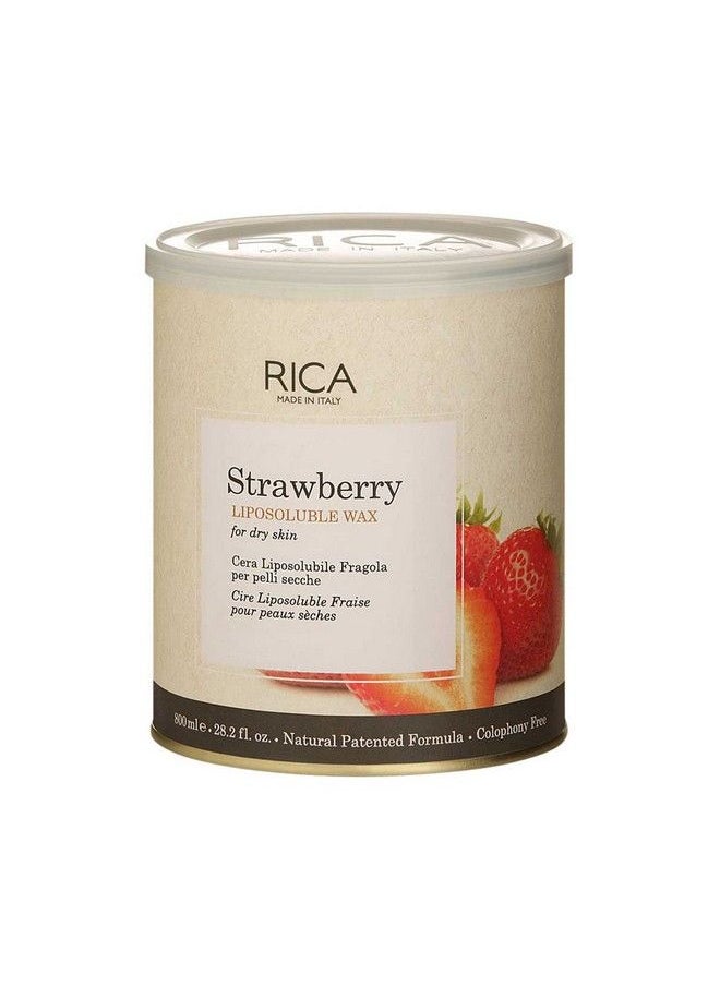 Rica Strawberry Liposoluble Soft Wax For Sensitive Skin Suitable For Men & Women Waxing Hair Removal Cream For Extra Smoothness (800Ml)  - Image 2
