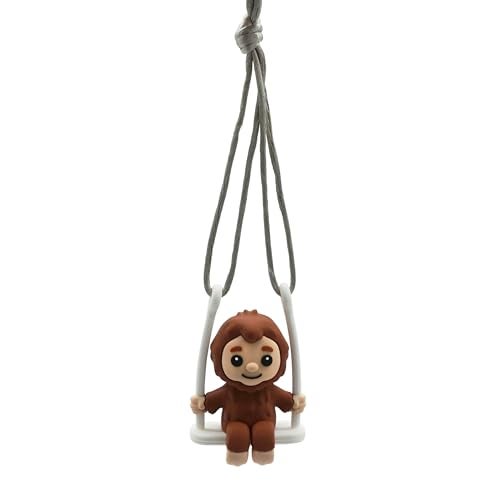 GOOFBALLS Funny Hanging Mirror Swing – Quirky and Unique Decor for Car Rearview Mirror, Bedroom or Living Room - Bigfoot - Image 1