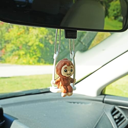 GOOFBALLS Funny Hanging Mirror Swing – Quirky and Unique Decor for Car Rearview Mirror, Bedroom or Living Room - Bigfoot - Image 3