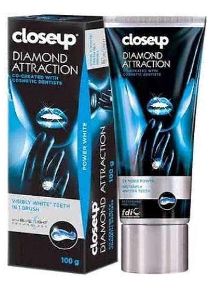 Closeup Diamond Attraction With Blue Light Technology Gel Toothpaste - 100 g - Image 1