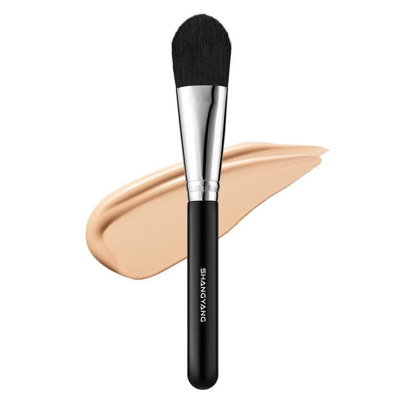Brush Master Foundation Brush for Liquid, Flat Foundation Makeup Brush for Liquid Cream Foundation Powder Buffing Blending Vegan Premium Face Cosmetic Makeup Tool - Image 1