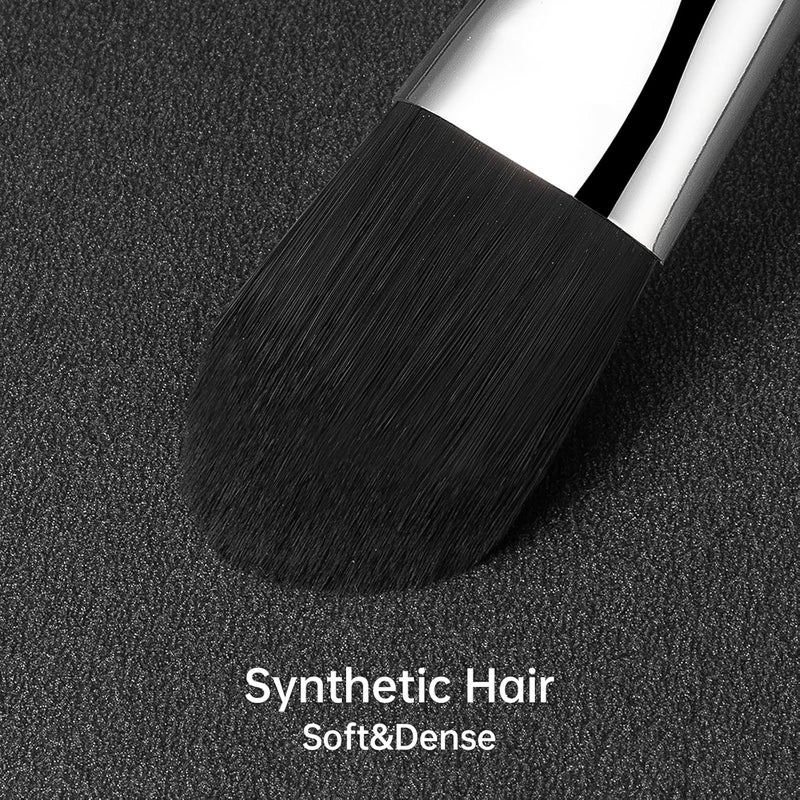 Brush Master Foundation Brush for Liquid, Flat Foundation Makeup Brush for Liquid Cream Foundation Powder Buffing Blending Vegan Premium Face Cosmetic Makeup Tool - Image 3