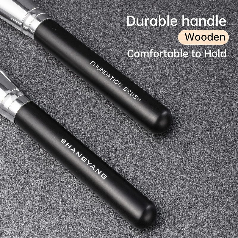 Brush Master Foundation Brush for Liquid, Flat Foundation Makeup Brush for Liquid Cream Foundation Powder Buffing Blending Vegan Premium Face Cosmetic Makeup Tool - Image 5