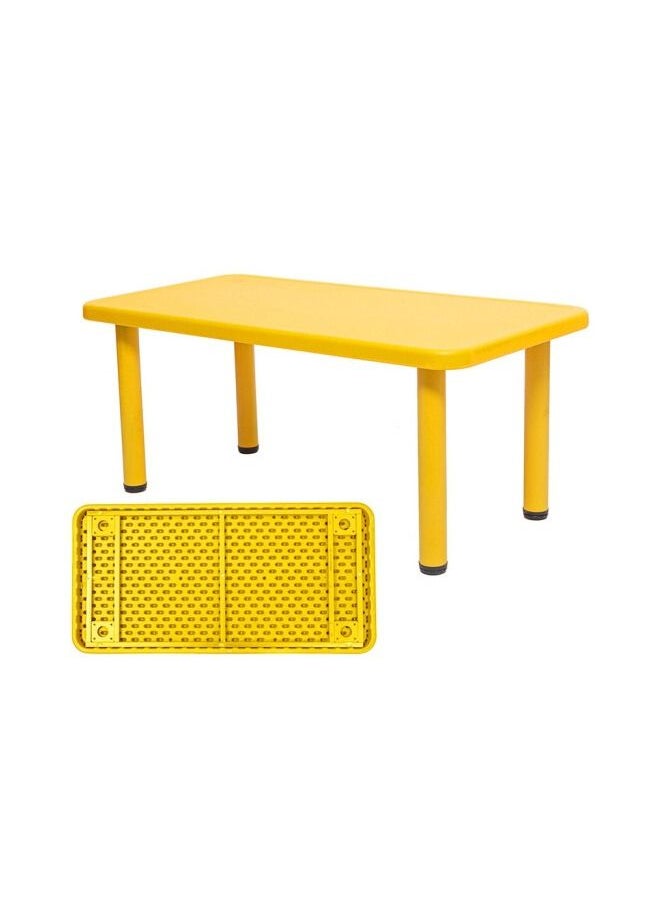 XIANGYU Yellow Rectangle Table For Kids Indoor Furniture Plastic Desk  - Image 1