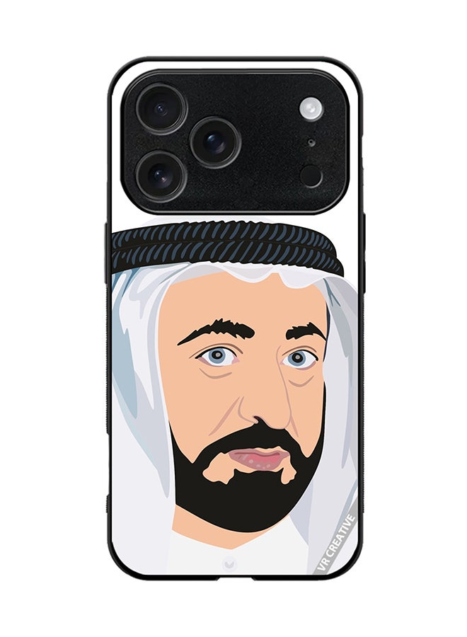 VR CREATIVE Protective Case Cover For Apple iPhone 17 Pro Sheikh Sultan Bin Mohammed Bin Sultan Al Design Multicolour