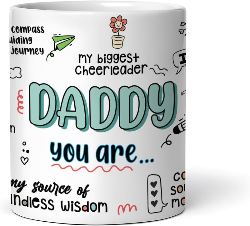 DAYS Father Gift Birthday Gift for Daddy Christmas Gifts Dad Coffee Mug Fathers Gift for Dad from Daughter Son Daddy Mug - Image 3