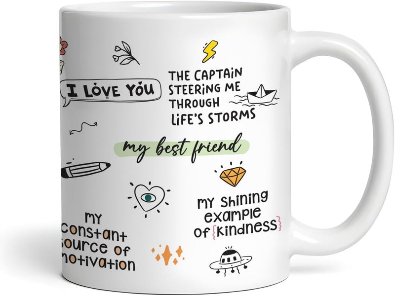 DAYS Father Gift Birthday Gift for Daddy Christmas Gifts Dad Coffee Mug Fathers Gift for Dad from Daughter Son Daddy Mug - Image 4