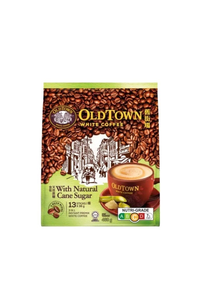 OldTown White Coffee Sticks With Cane Sugar - 13 Sticks