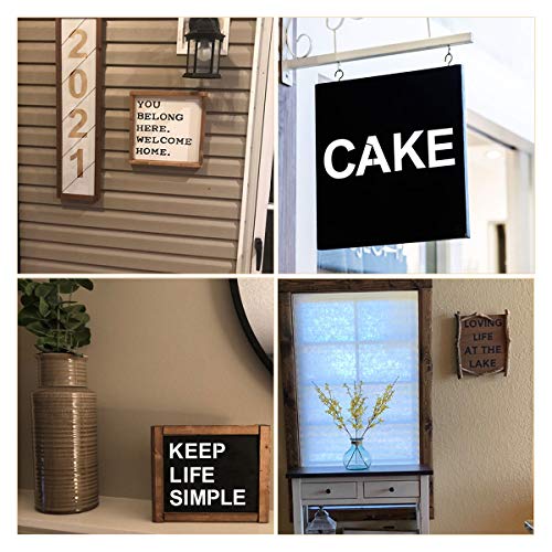 REOLAN Alphabet Letter and Number Stencils 5 Inch - 40 Pack Large Letters and Numbers Stencil Templates with Signs for Painting on Wood, Reusable Letter Stencils for Chalkboard Signs & Wood Wall Art - Image 3