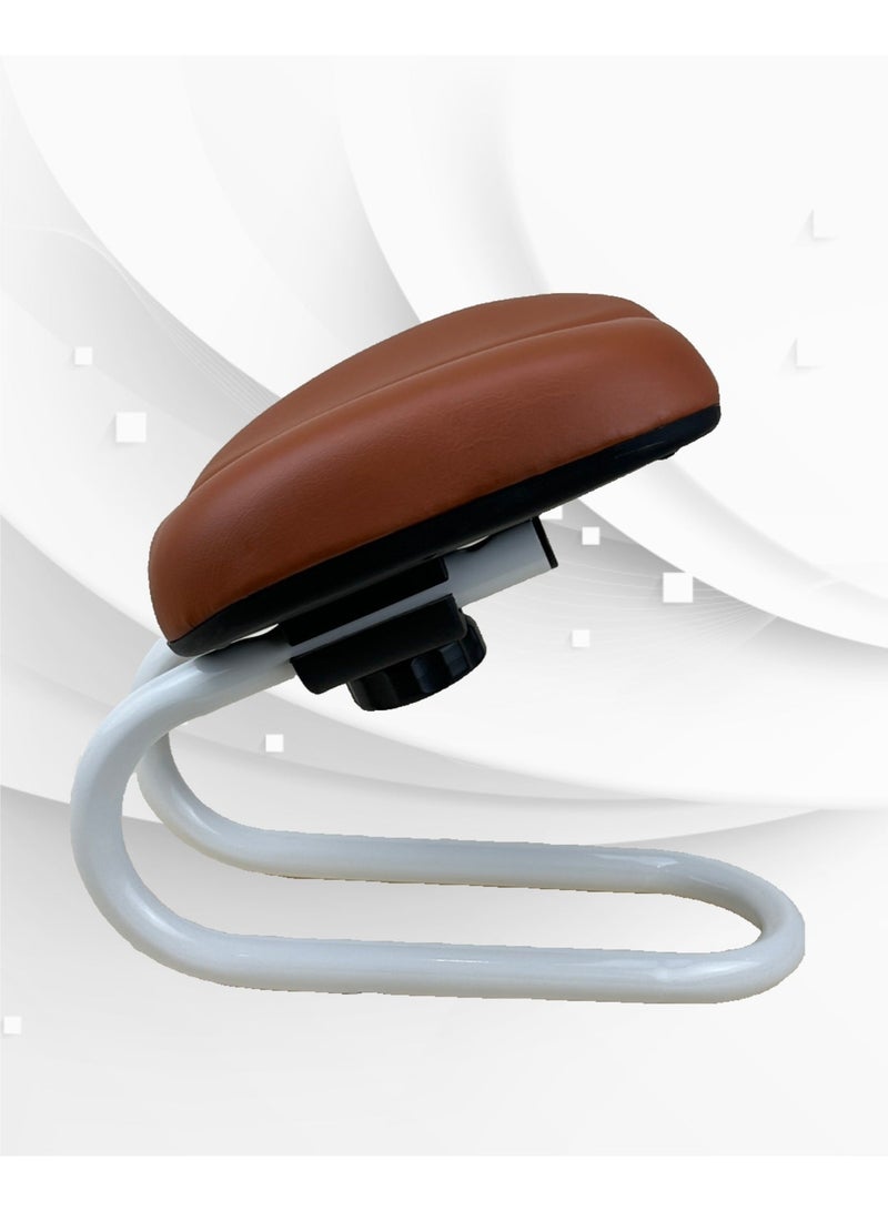 AILife Prostration Chair is a Prayer Chair for Muslims - Comfort and Support During Prayer, Padded Leather Seat Handcrafted, Ergonomic Design for Comfortable Prayer Position, Meditation Stool Mindfulness Prayer Kneeling Stool Sujoud Chair with Anti-slip Cover, Brown, 25x28x22.5cm كرسي السجود من قيام، راحة ودعم أثناء الصلاة - Image 5