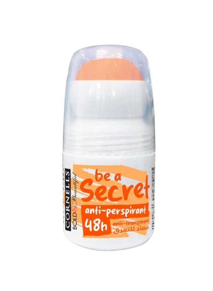 CORNELLS Be A Secret Roll On Antiperspirant Deodoran Orange 50Ml
