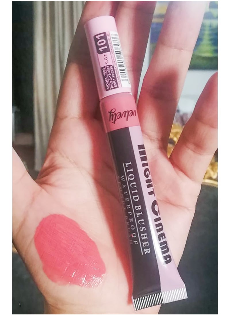 Waterproof Liquid Blush - Sponge Brush - 5083 Shade 101