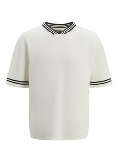 JACK & JONES JCOHORIZON KNIT SS V-NECK  - Image 1