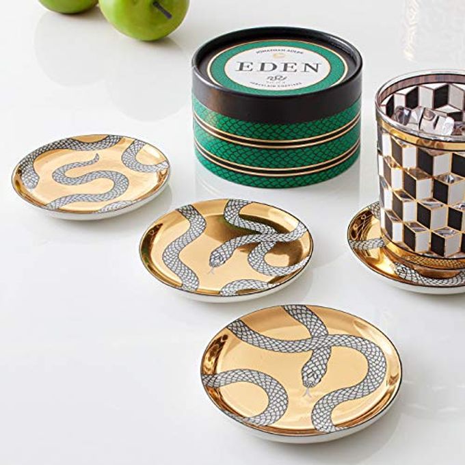Jonathan Adler Eden Coasters, Gold - Image 3