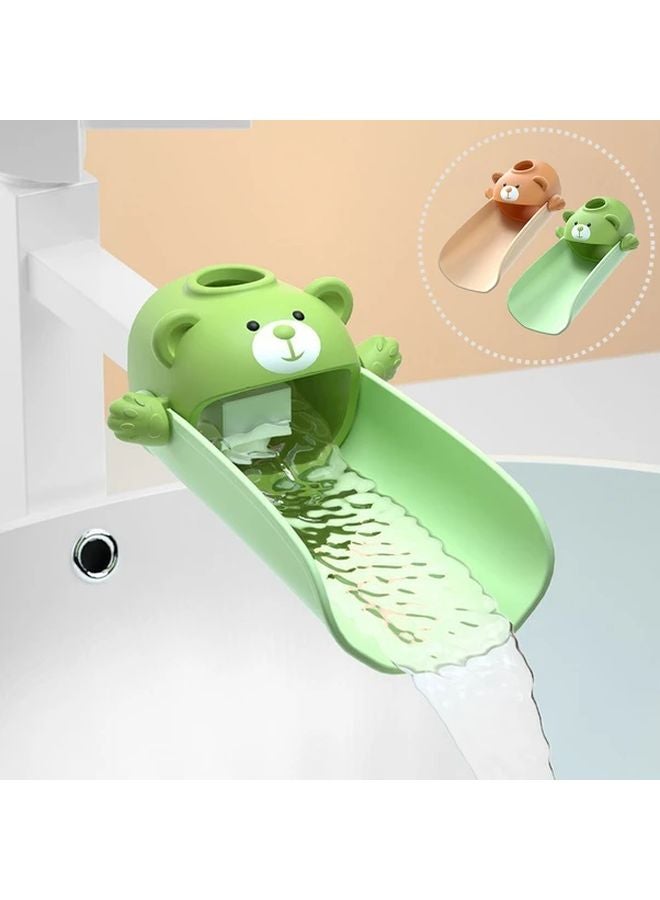 مُمدَد صنبور حوض السيليكون الأخضر المقاوم للحرارة والمنعش للرش وسهل التثبيت - Image 2