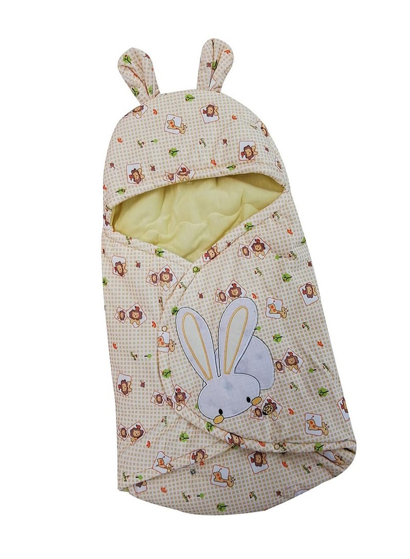 AGD Adjustable Soft Baby Swaddling Infant Hooded Wearable Blanket Sleeping Bag 