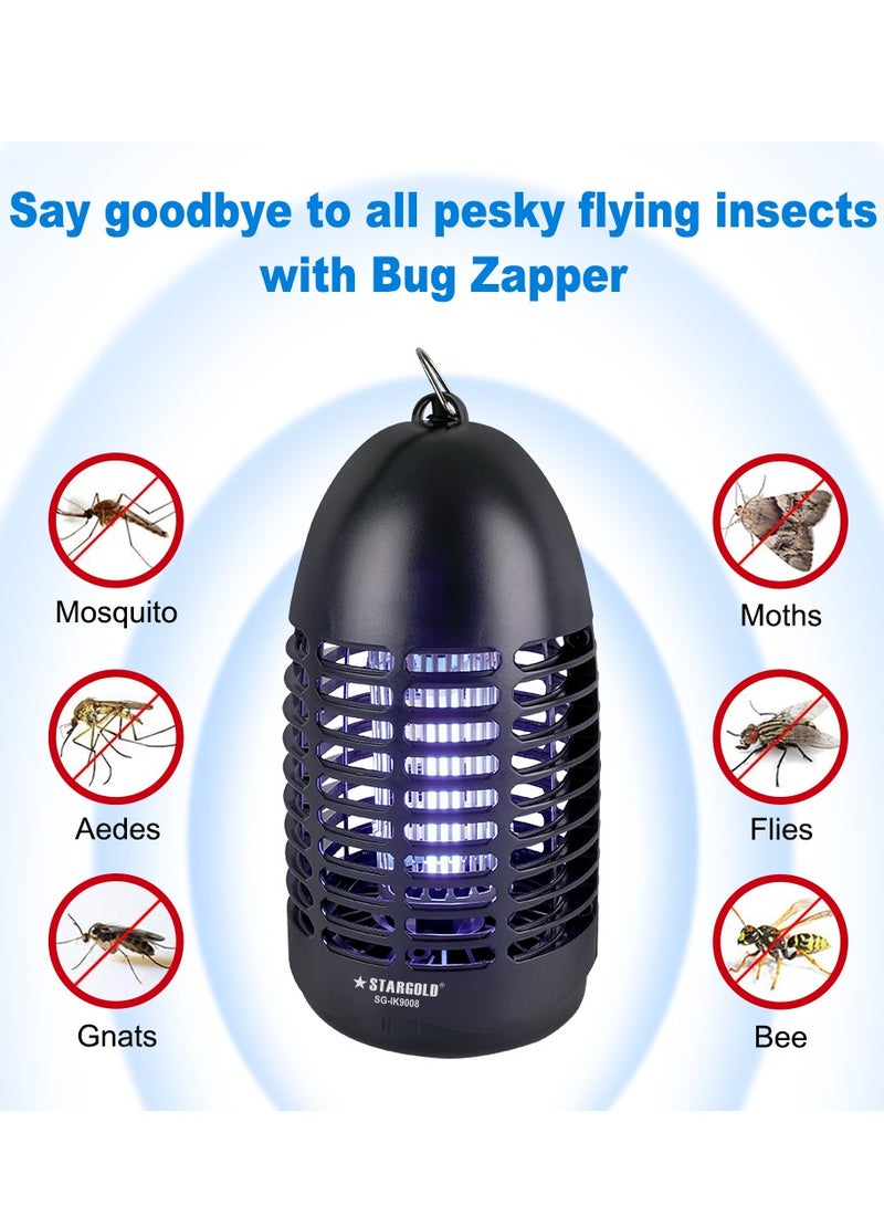 ستارجولد قاتل الحشرات بالأشعة فوق البنفسجية، قاتل البعوض 7 وات للمطعم، المكتب، المطبخ، غرفة النوم - أسود - Image 3