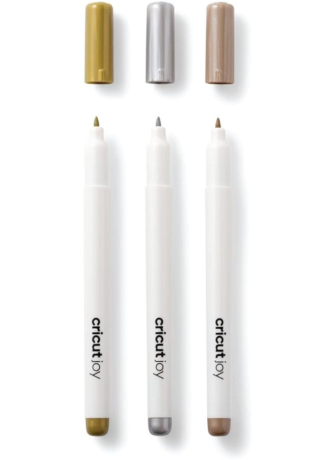 Cricut - Joy Perm Markers 1.0 Gold Silver Copper - Image 1