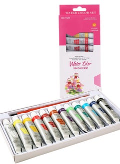 Keep Smiling 12ml 12 Color Watercolor Paint For Students And Artists Aluminum Tube Shaped Watercolor Paint  - Image 1