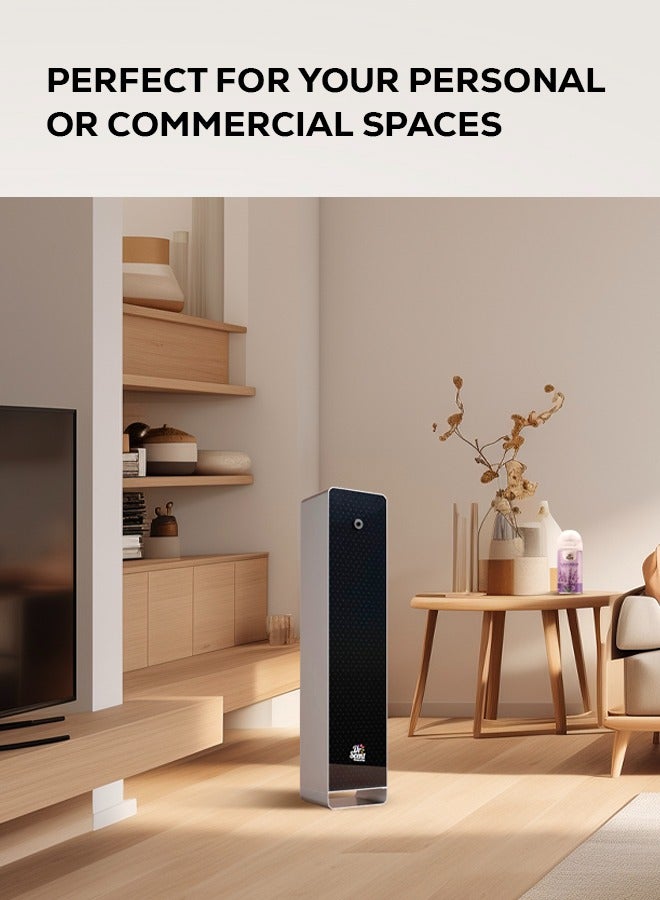 Dr Scent Essential Oil Diffuser Machine - Standalone Aromatherapy Device - Large Area Scent | 900m² - 2700m³ Coverage area Whisper-Quiet Operation | Elegant Design - Image 2