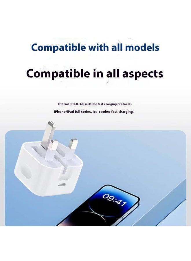 iPhone 35W Fast Charger | USB C Wall Fast Charger Adapter with 1m USB C to Lightning Cable, Compatible with iPhone 14/14 Pro/14 Pro Max/13/12/SE2020/11/XR/XS Max/X/iPad - Image 4