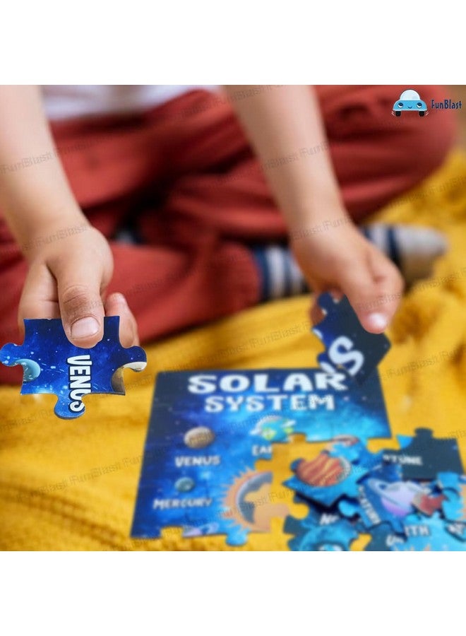 FunBlast 3 in 1 Jigsaw Puzzle for Kids - Solar System, Map of India and World Map Jigsaw Puzzles, Learning and Educational Puzzles for Children - 72 Pcs Puzzles - Multicolor - Image 4