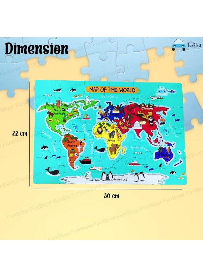 FunBlast 3 in 1 Jigsaw Puzzle for Kids - Solar System, Map of India and World Map Jigsaw Puzzles, Learning and Educational Puzzles for Children - 72 Pcs Puzzles - Multicolor - Image 2