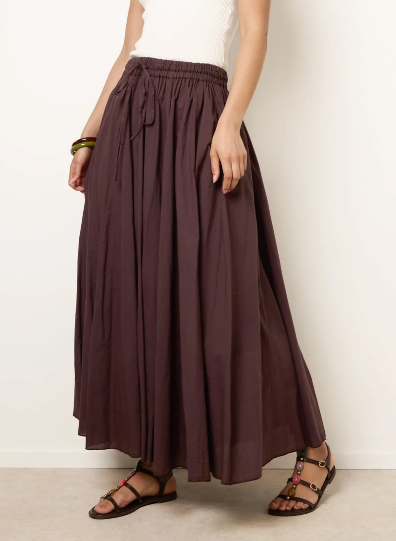 بلو فانيلا Gathered Panel Maxi Skirt