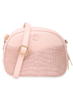 CAPRESE Caprese Cabo Croco Blush Faux Leather Small Sling Bag  - Image 1