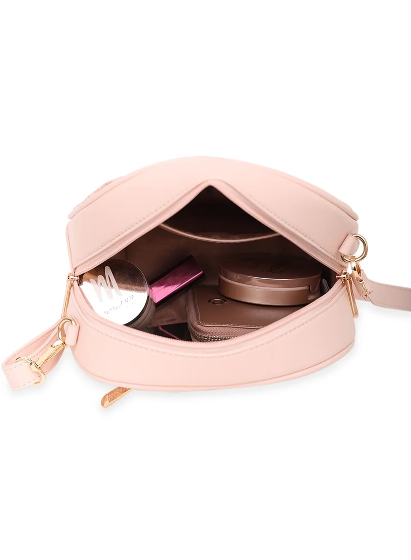 CAPRESE Caprese Cabo Croco Blush Faux Leather Small Sling Bag