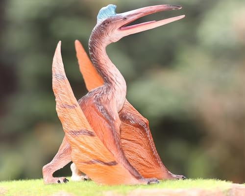 Gemini&Genius Gemini & Genius Dinosaur Toys Pterosaur Action Figures with Movable Jaw, Sculpting Flying Dinosaur Figurines, Birthday Pterodactyl Cake Topper, Family Party Gifts for Kids Age 4 Years & Up - Image 2