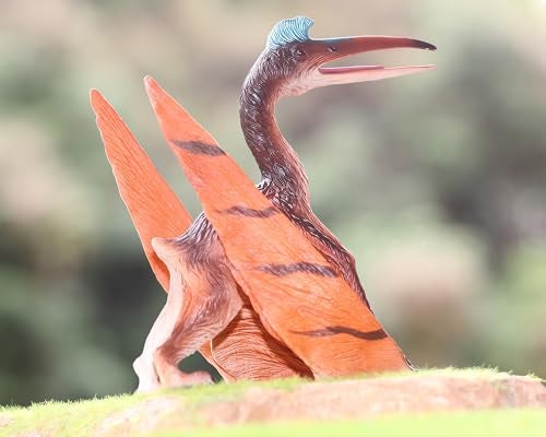 Gemini&Genius Gemini & Genius Dinosaur Toys Pterosaur Action Figures with Movable Jaw, Sculpting Flying Dinosaur Figurines, Birthday Pterodactyl Cake Topper, Family Party Gifts for Kids Age 4 Years & Up - Image 3